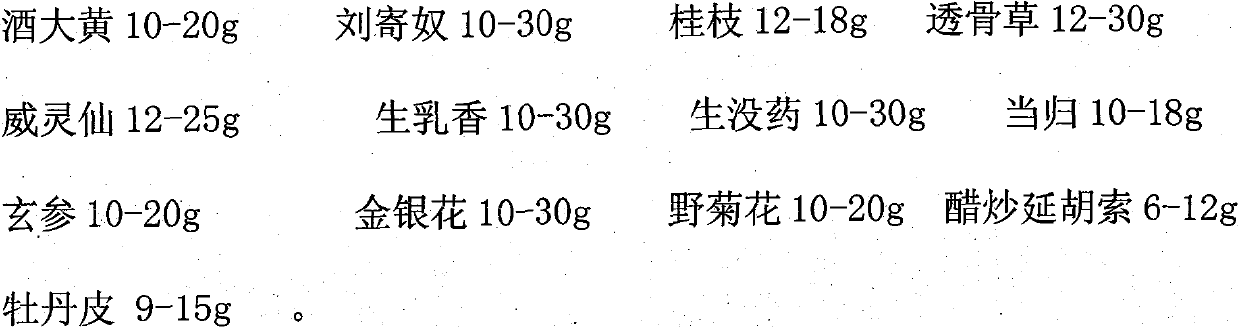 A kind of traditional Chinese medicine for treating vasculitis