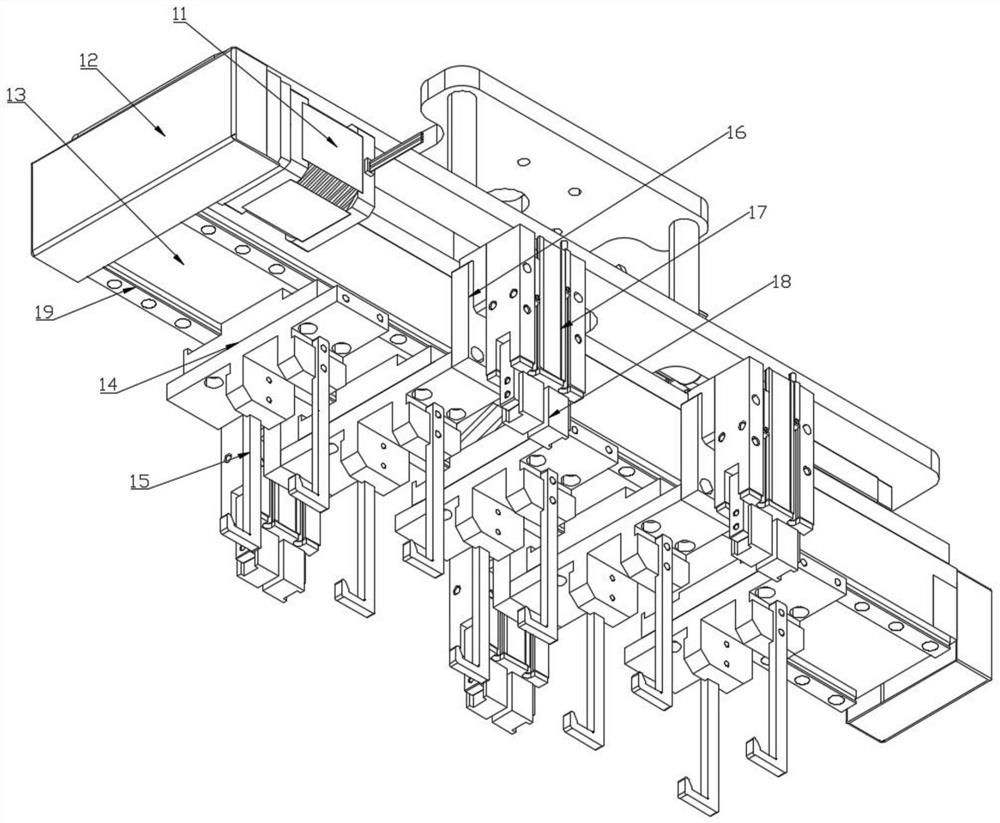 Intelligent feeding clamping jaw device