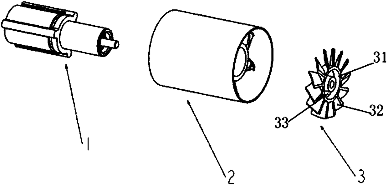 High-speed motor provided with variable air channel