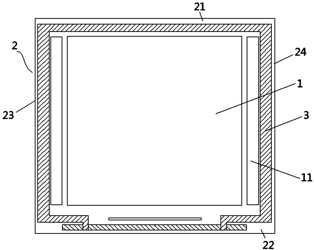 OLED display panel with narrow frame structure