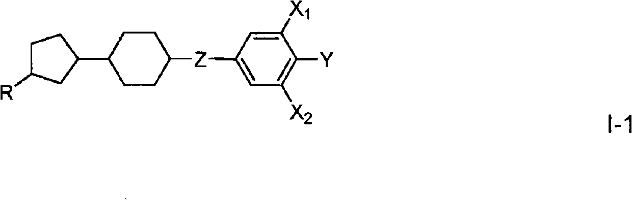 Liquid crystals comprising cyclopentane groups