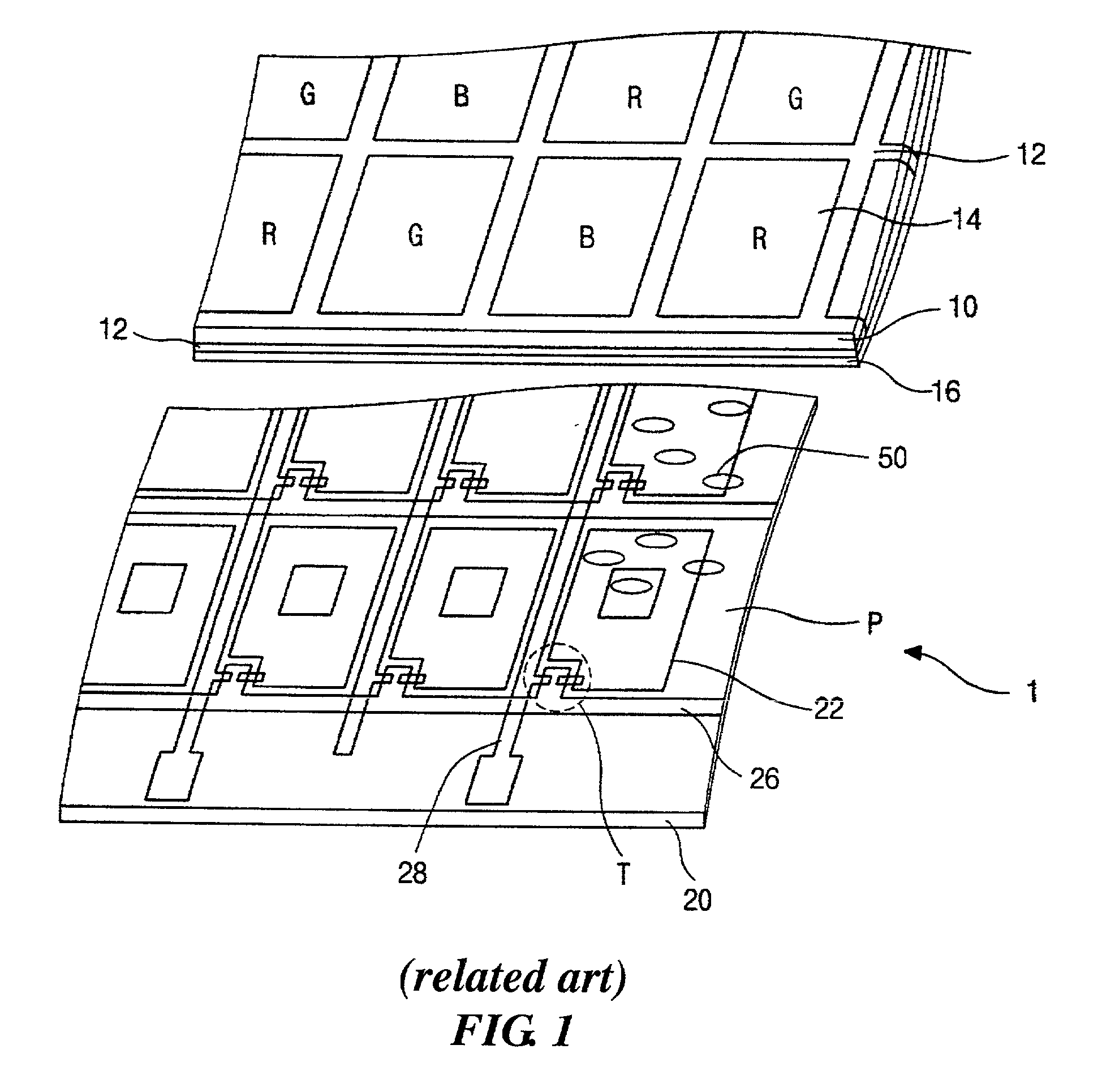 Liquid crystal display device implementing improved electrical lines and the fabricating method