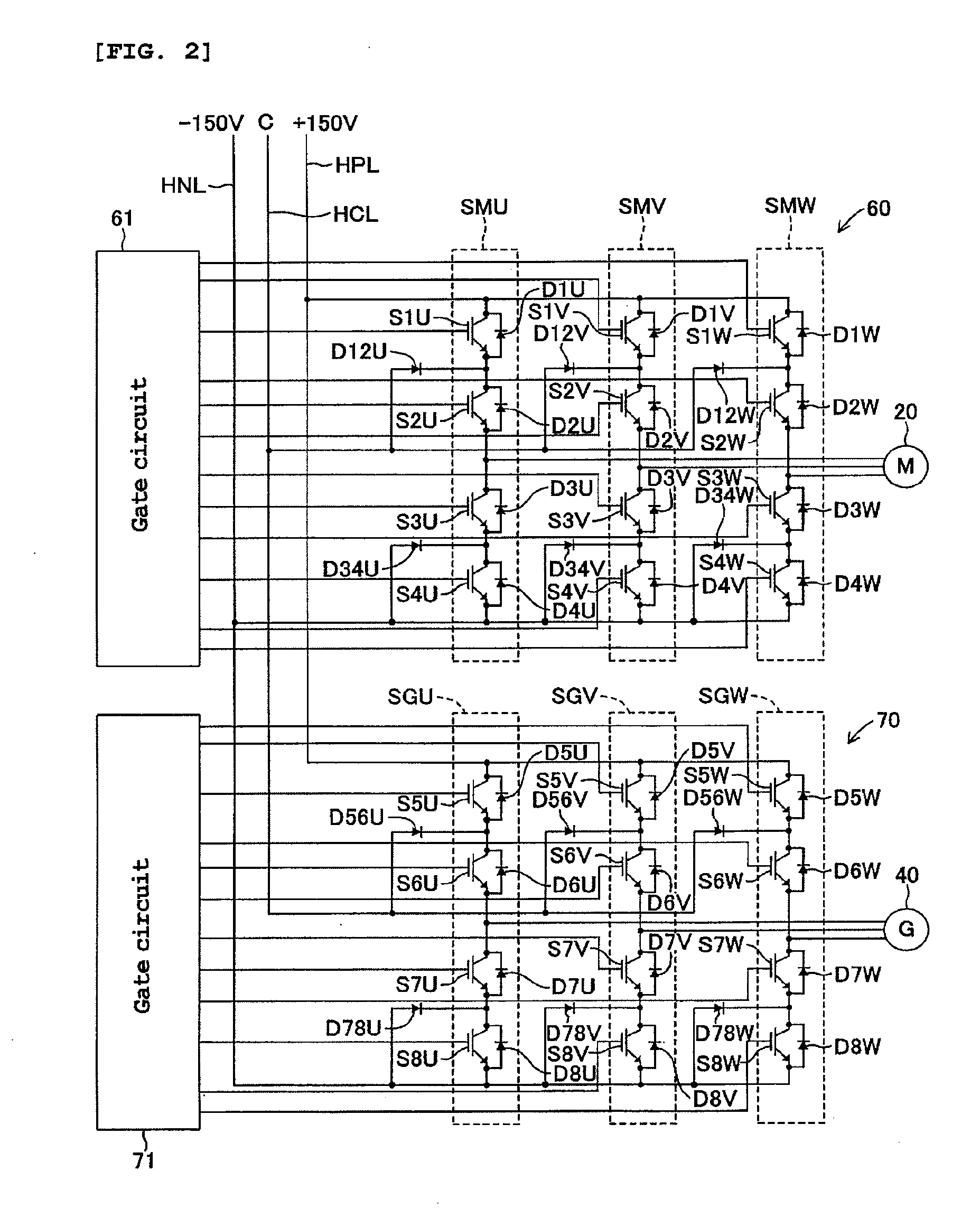 Power supply for a vehicle