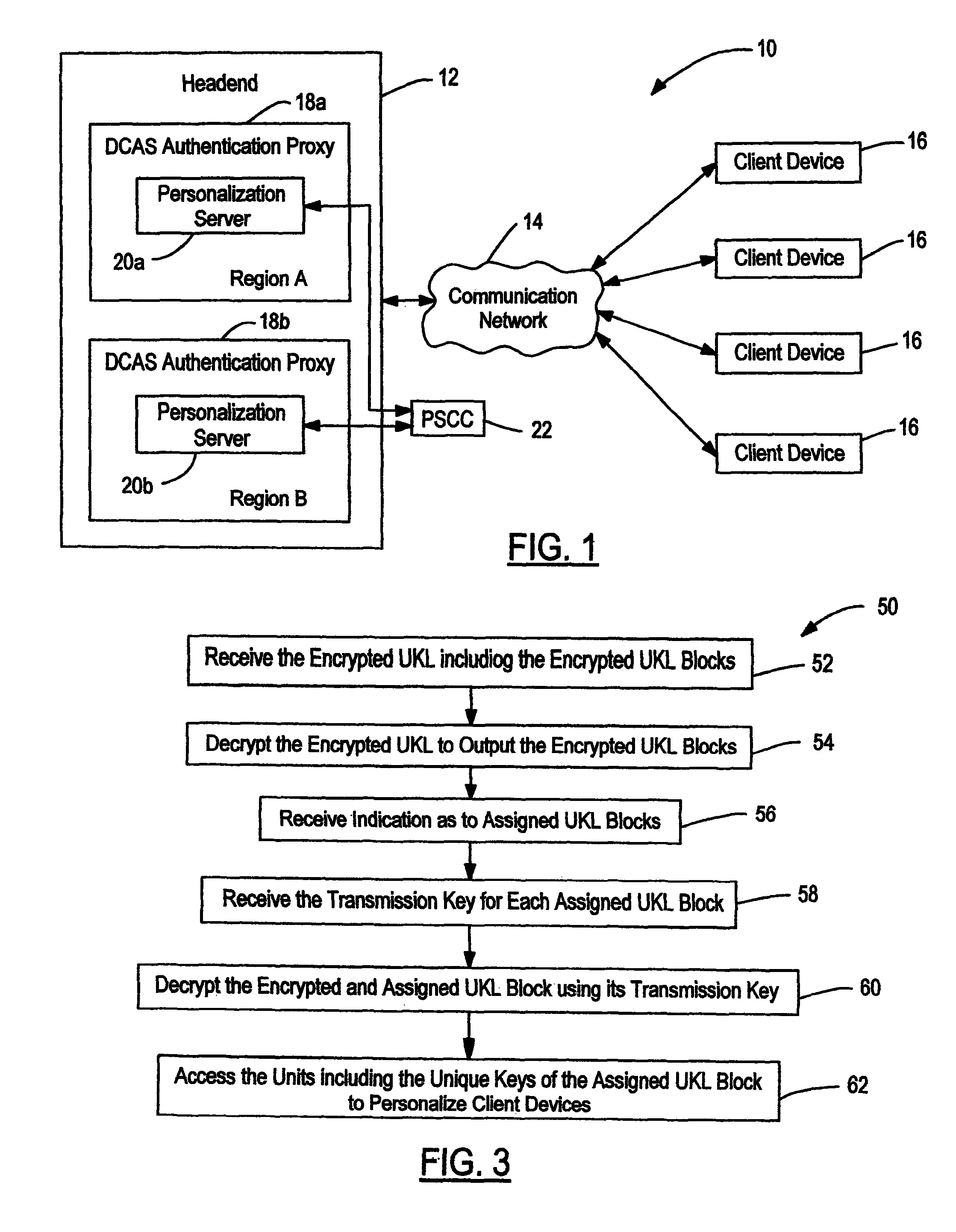 Content delivery with segmented key list