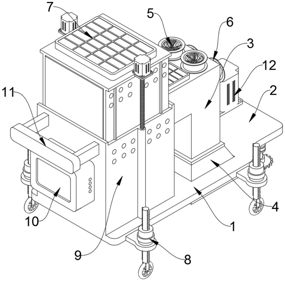 Intelligent energy-saving landscape park maintenance device and use method thereof