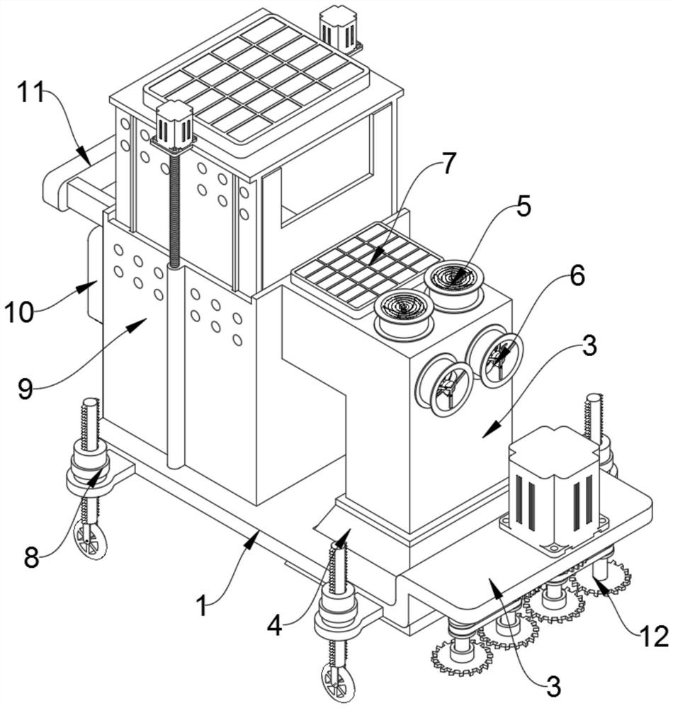 Intelligent energy-saving landscape park maintenance device and use method thereof