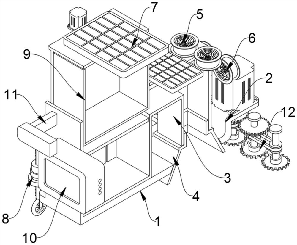 Intelligent energy-saving landscape park maintenance device and use method thereof