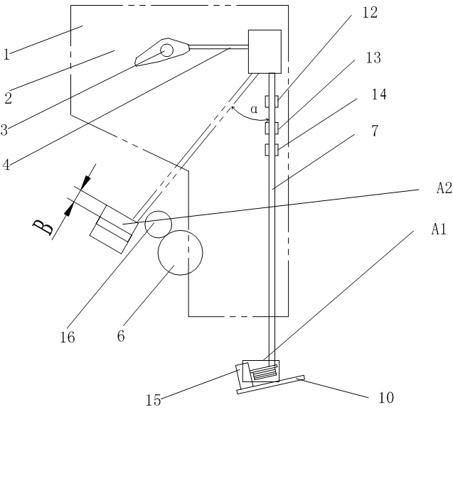 Device and method for grabbing cop yarns by automatic doffing trolley