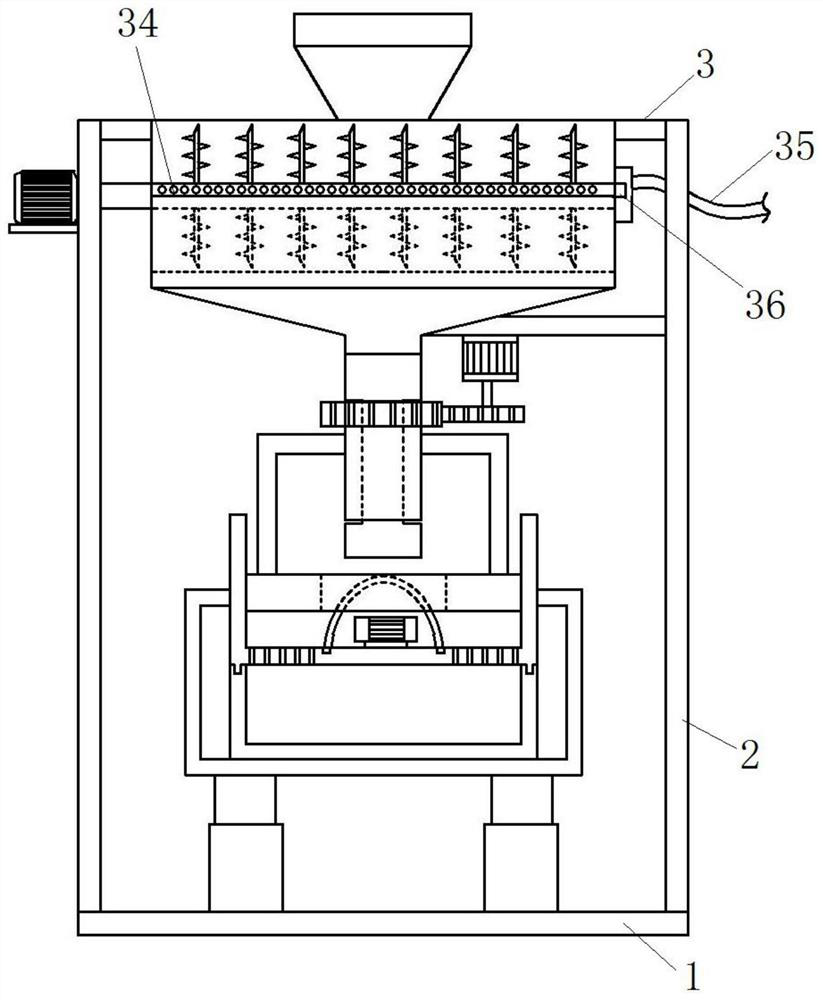 A device for crushing and grinding medicinal materials of traditional Chinese medicine