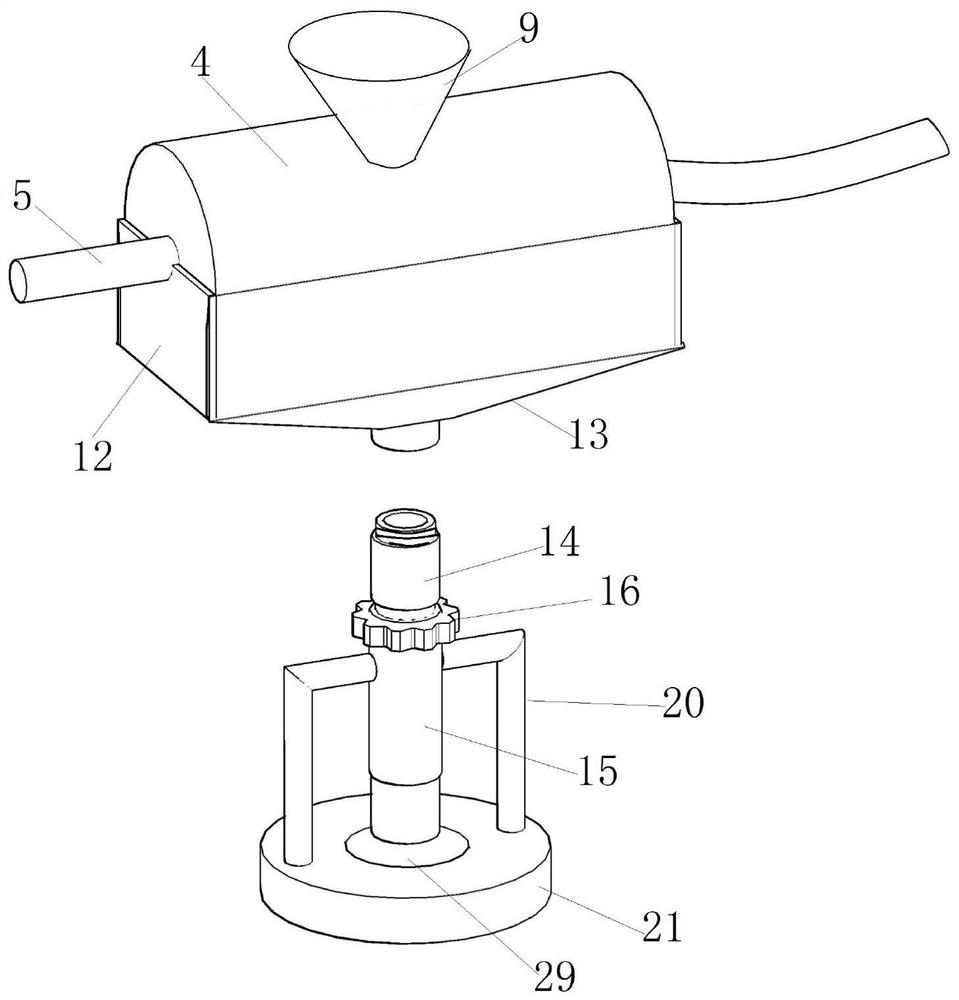 A device for crushing and grinding medicinal materials of traditional Chinese medicine