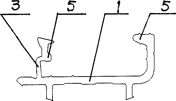 Pulling on press type composite shape bar of aluminum and wood, and fabricating method