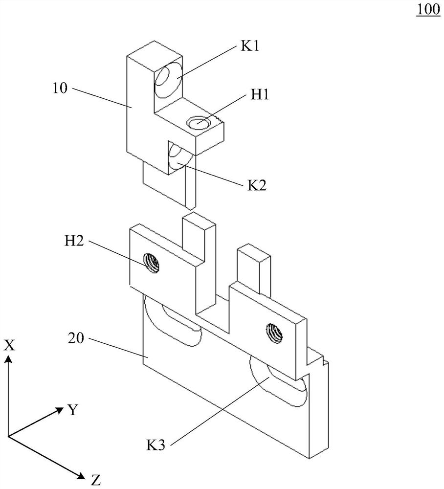 Novel suspension fitting and wall cupboard