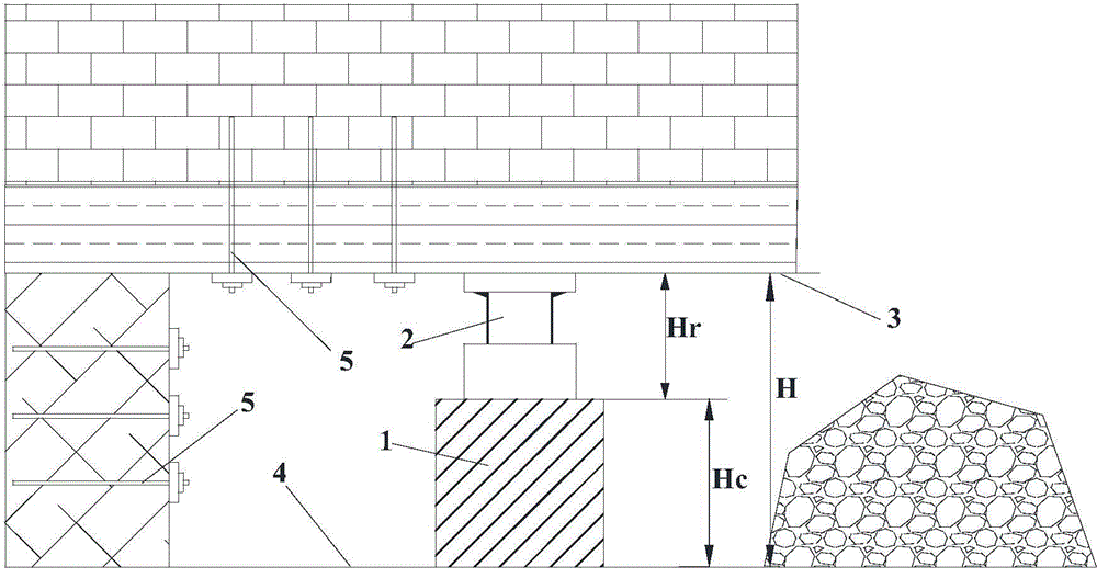 Roadside support method for tight roof constant-resistance yielding roadway