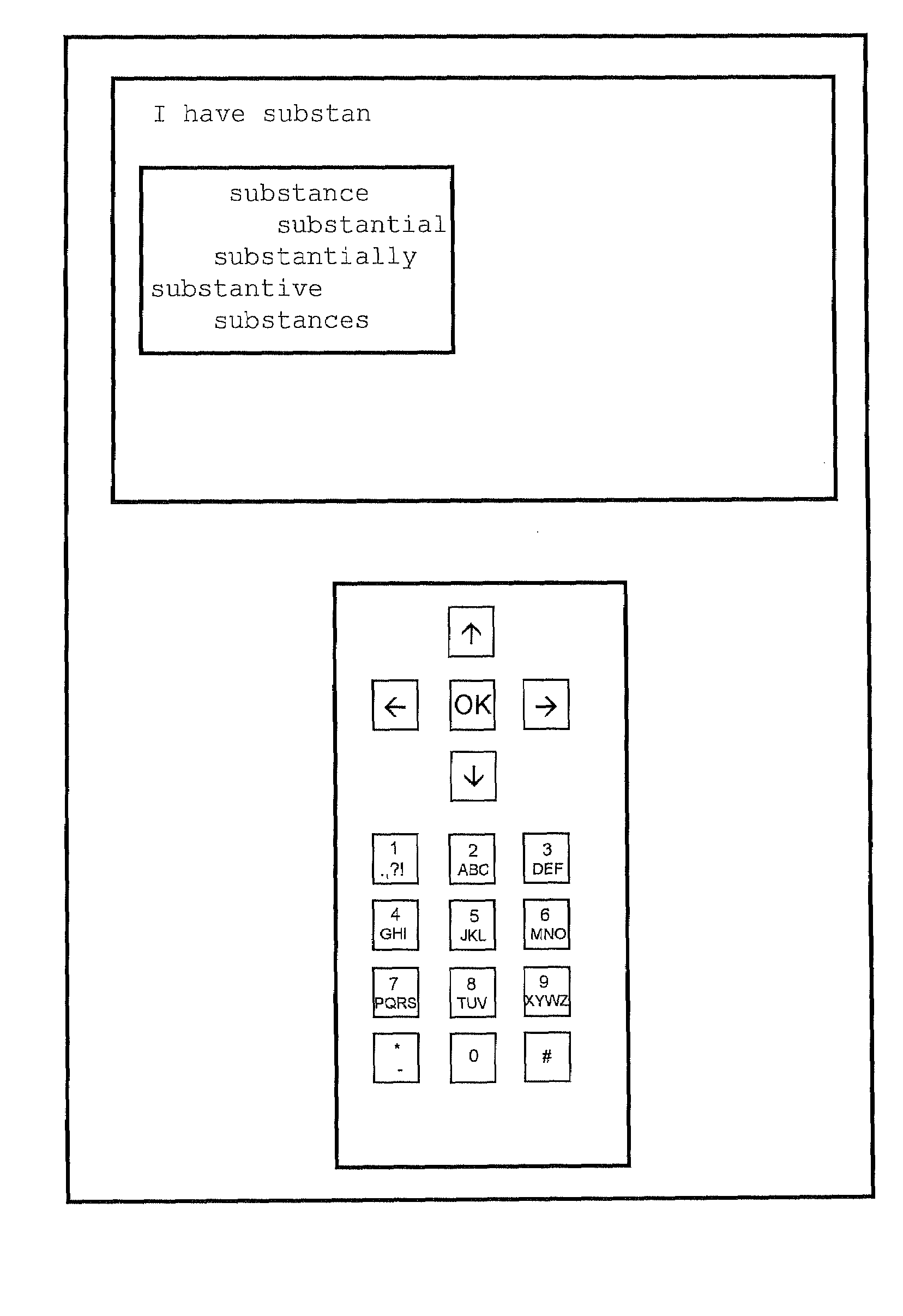 Text input device and method