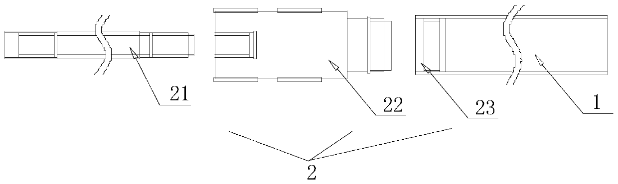 Transferable drill bit deep hole drilling, processing method and application