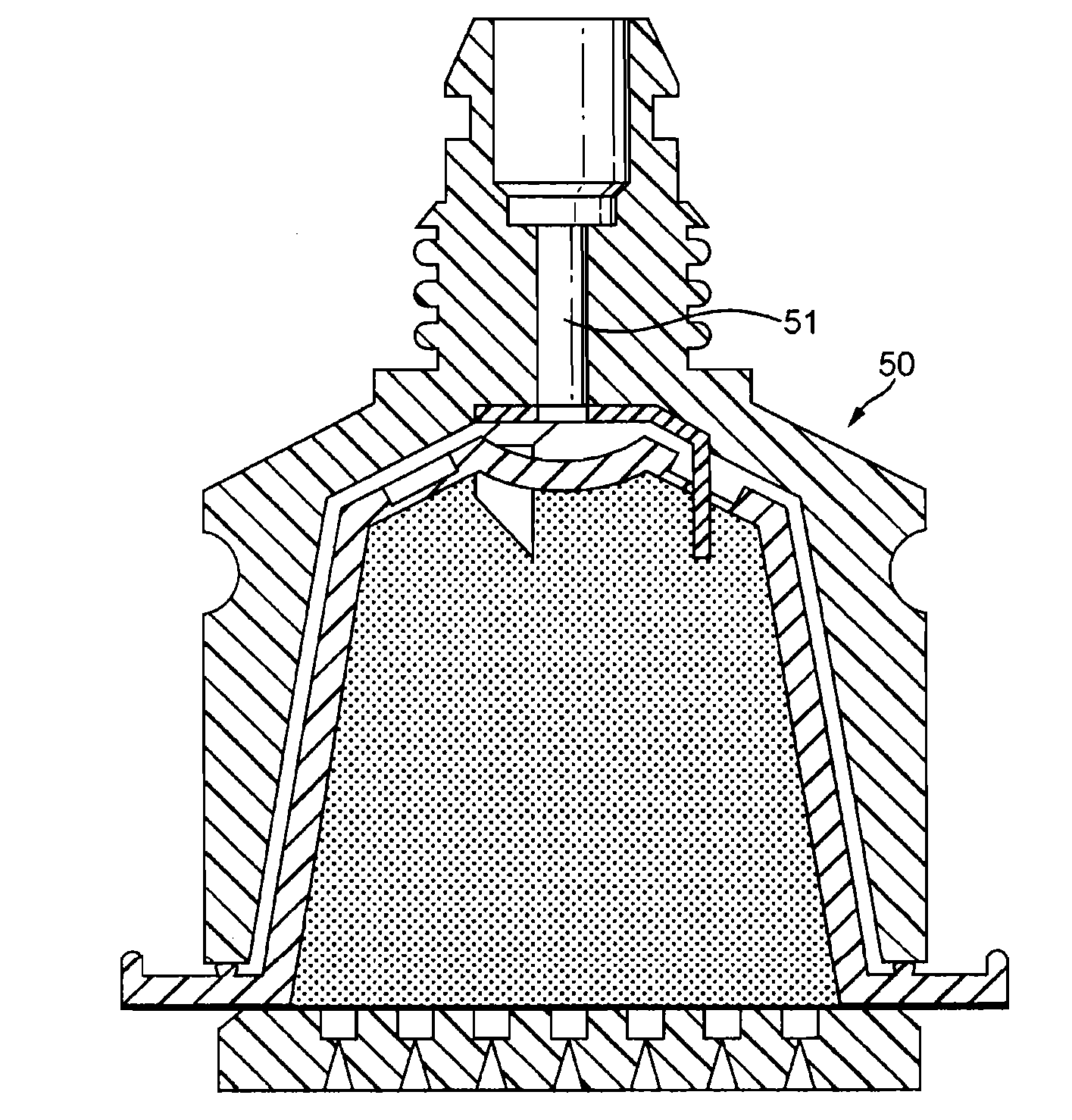 Capsule for the preparation of a coffee extract having a structure facilitating perforation for injection of water