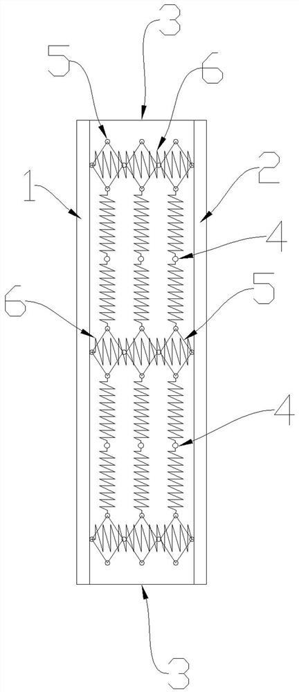 Four-connecting-rod type sea wave pressure power generation blanket