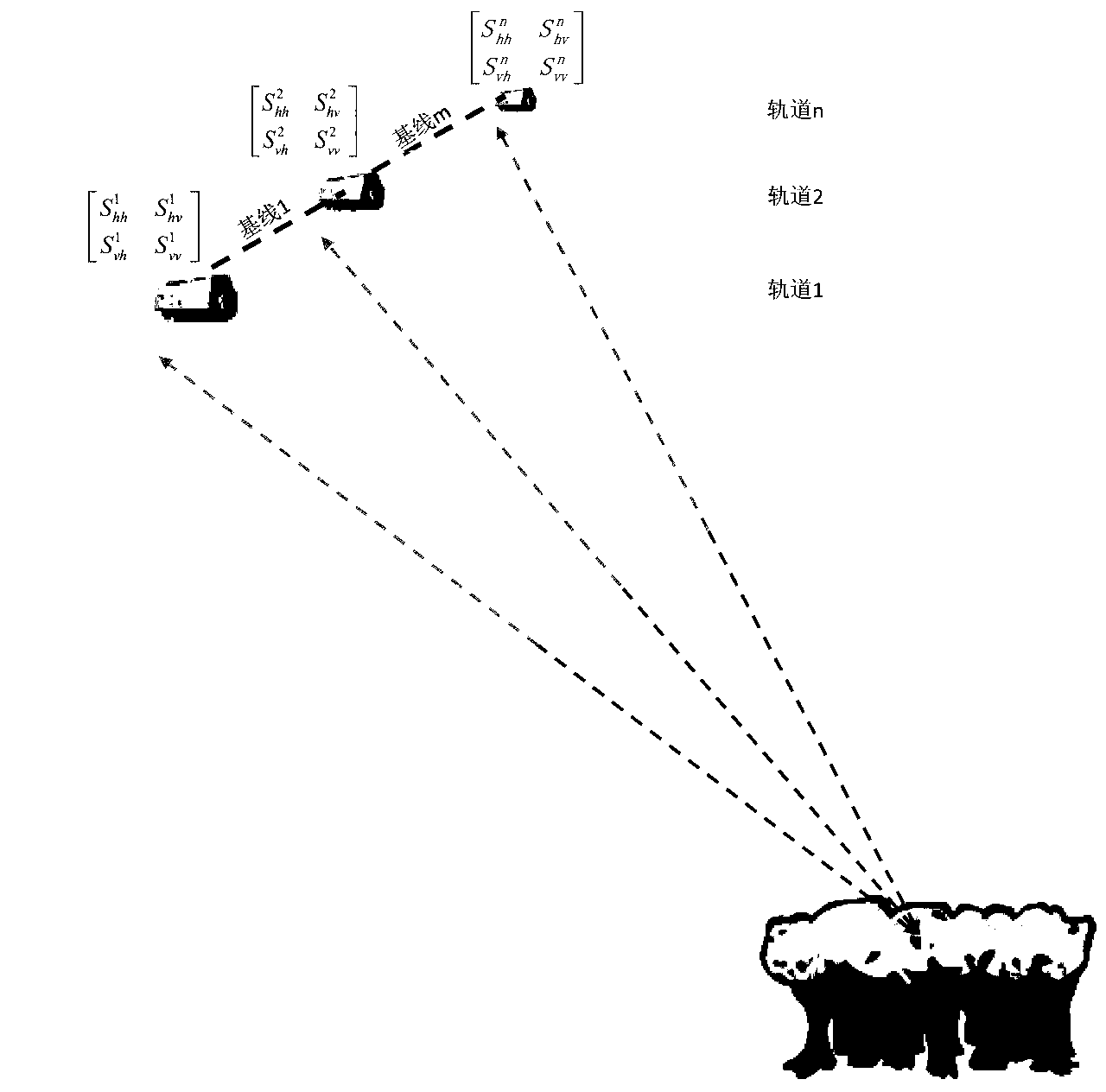 Polarimetric synthetic aperture radar interferometry (POLInSAR) vegetation height inversion method based on complex field adjustment theory