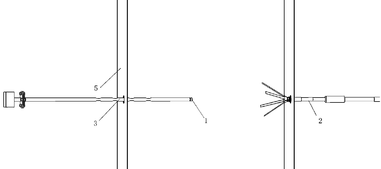 Centering device used when heat dissipation type flowmeter is installed on air pipe