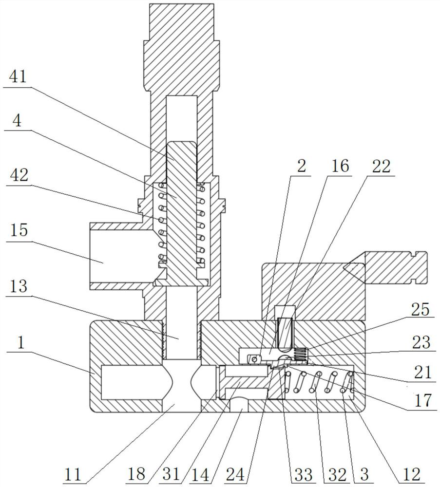 Railway vehicle carbon dioxide air conditioner safety valve and air conditioner system