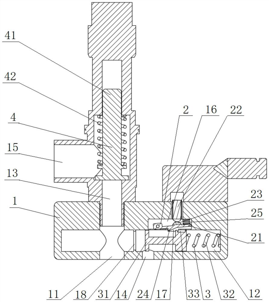 Railway vehicle carbon dioxide air conditioner safety valve and air conditioner system