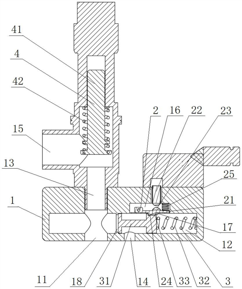 Railway vehicle carbon dioxide air conditioner safety valve and air conditioner system