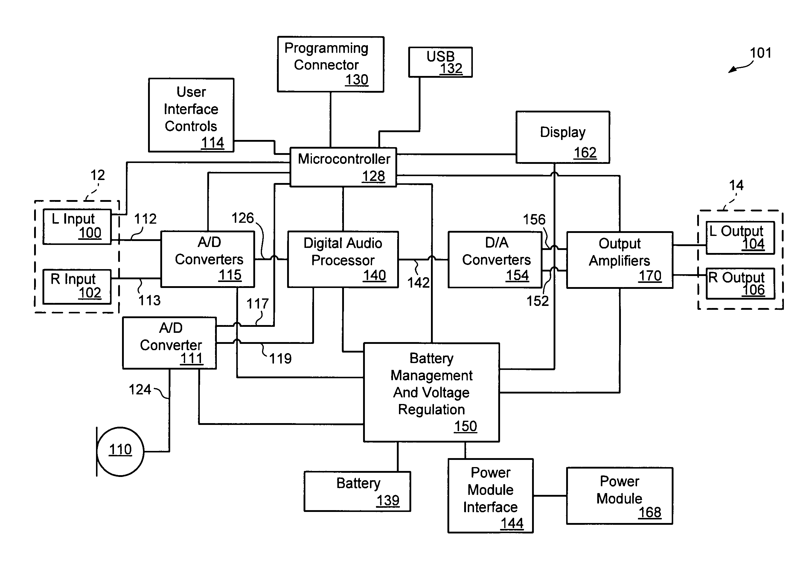 Digital audio processor device and method