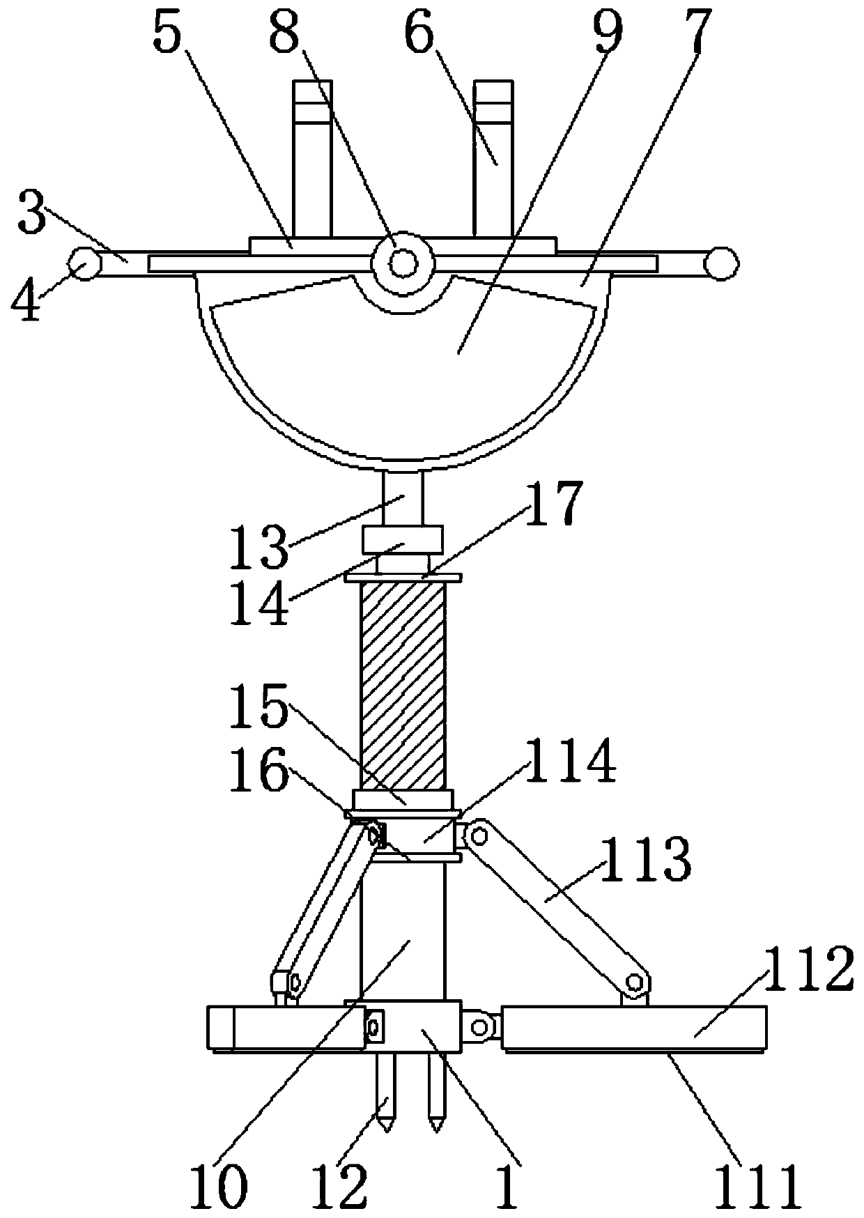 Fire-fighting lance rack