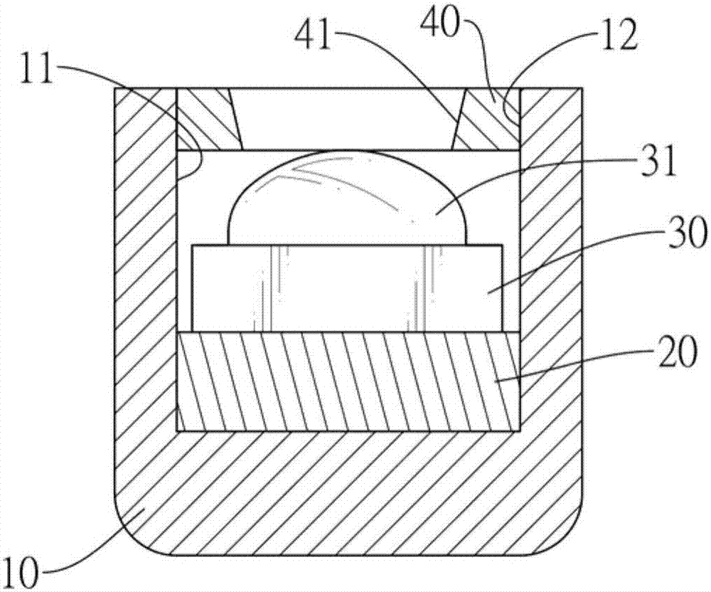 Light emitting structure and clock with same