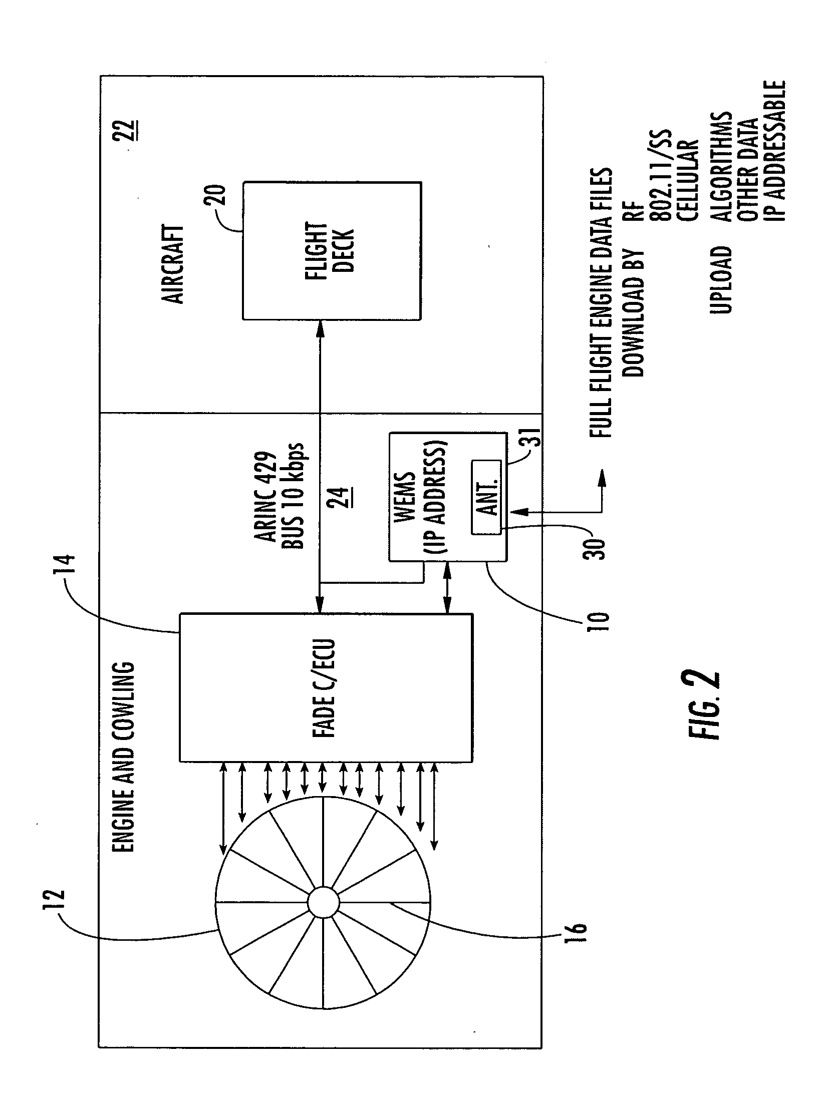 Wireless engine monitoring system