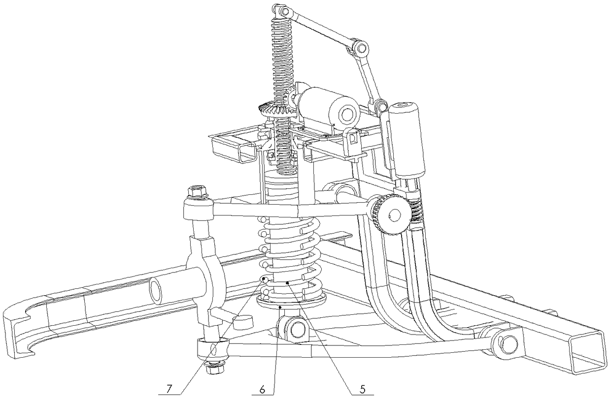 Mechanical active suspension system