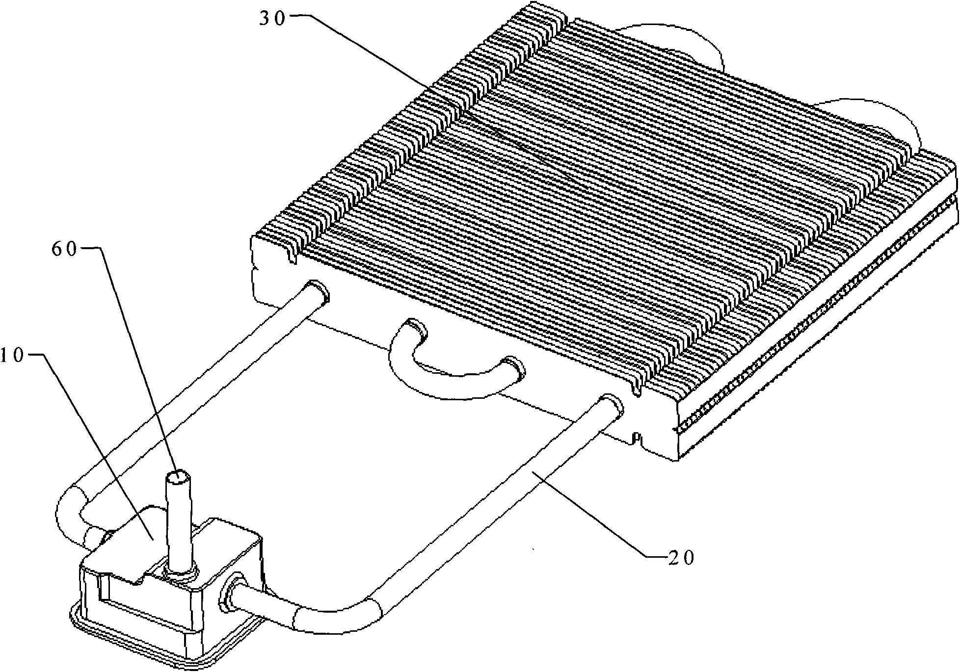 Serial-parallel type multi-evaporator loop heat pipe