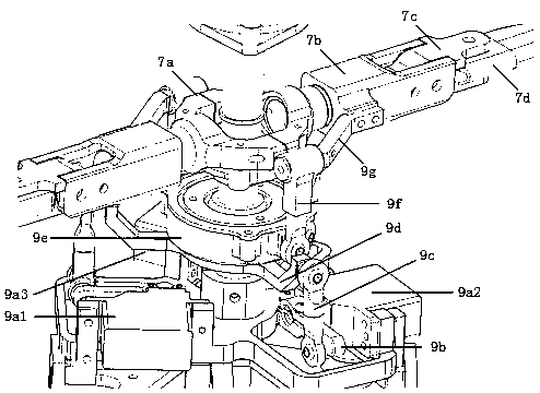 Foldable coaxial double-rotor aircraft and control method thereof