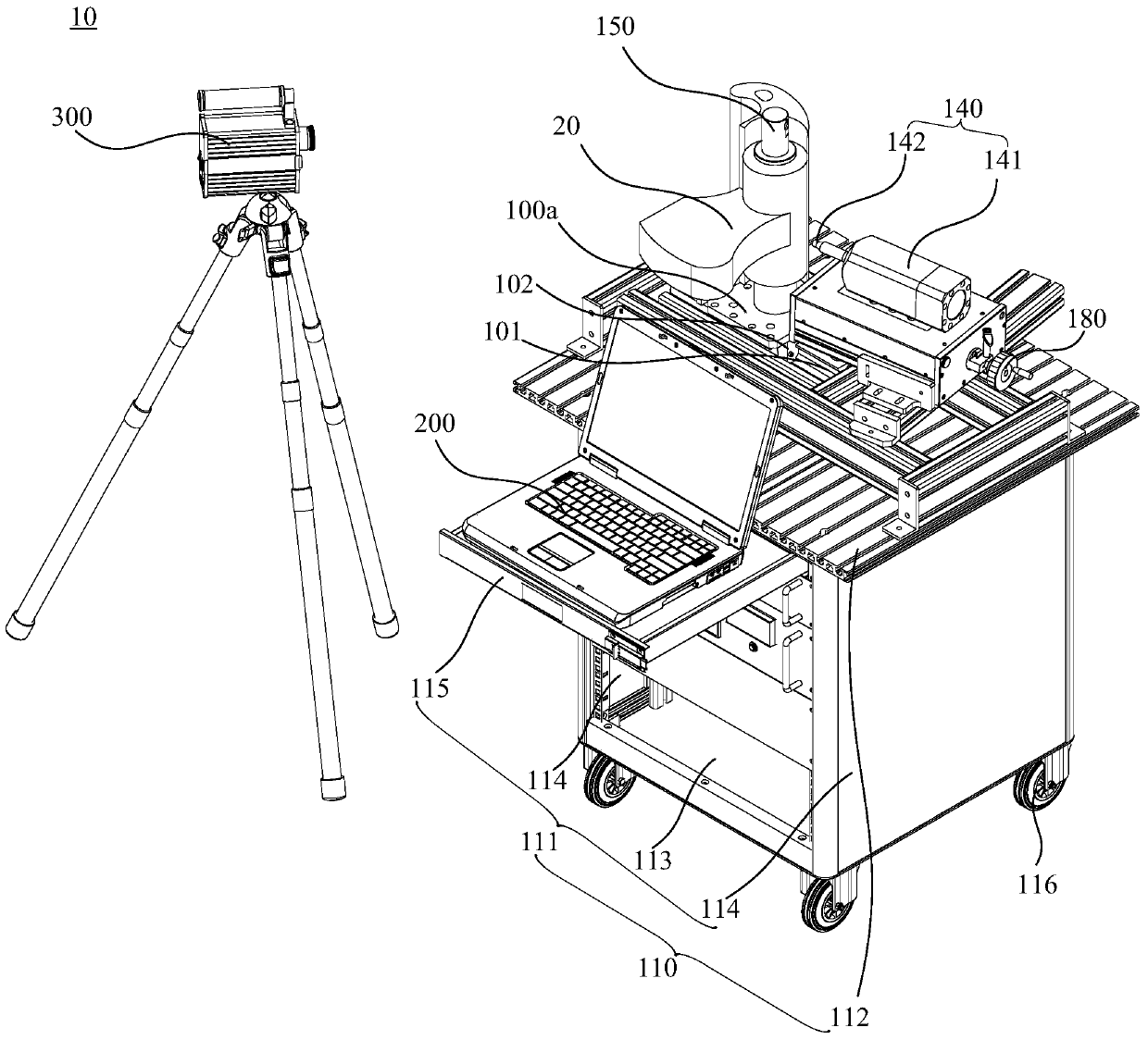 Ultrasonic excitation thermal wave imaging system and ultrasonic excitation thermal wave detection device