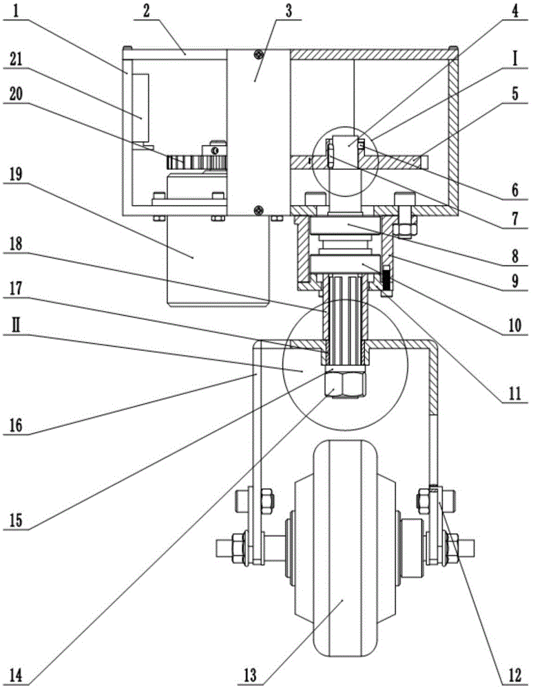 Omni-directional mobile wheel module