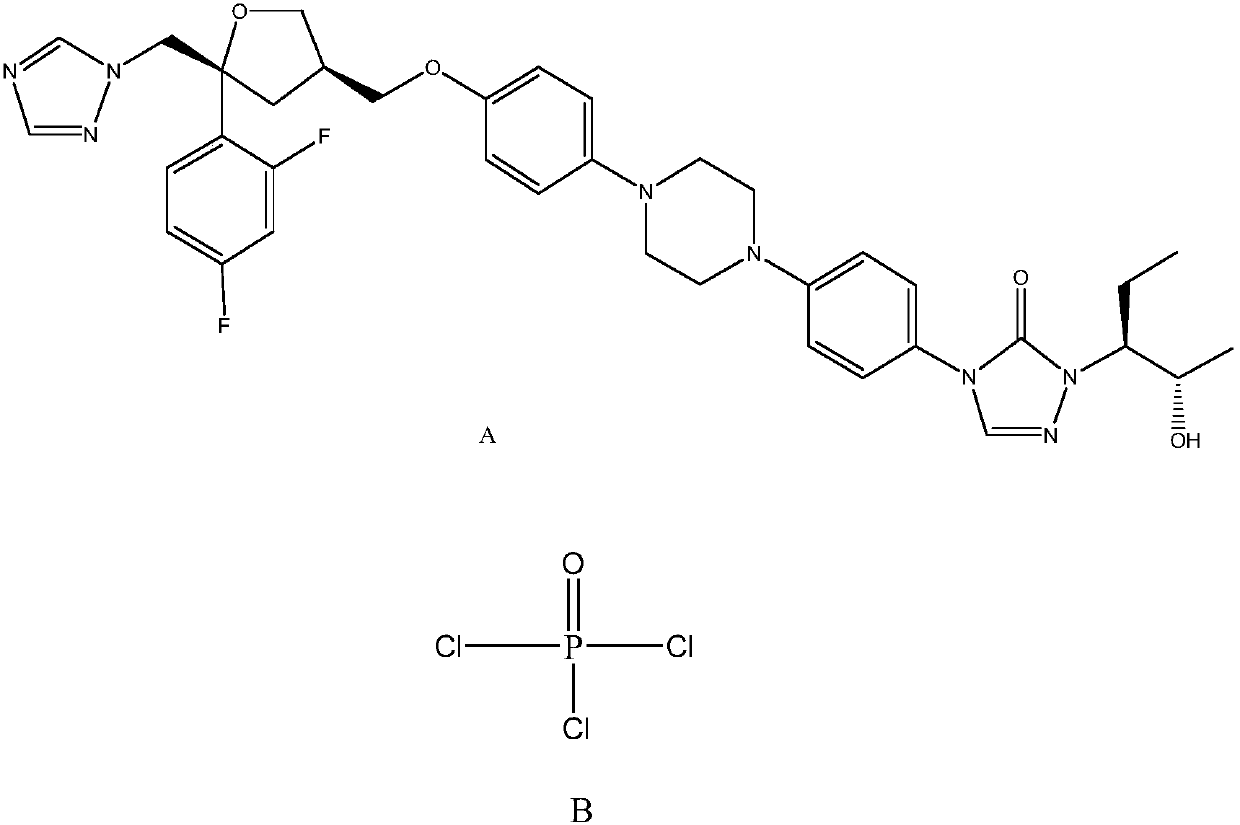 Monocholine salt of posaconazole phosphate, preparation method and applications thereof