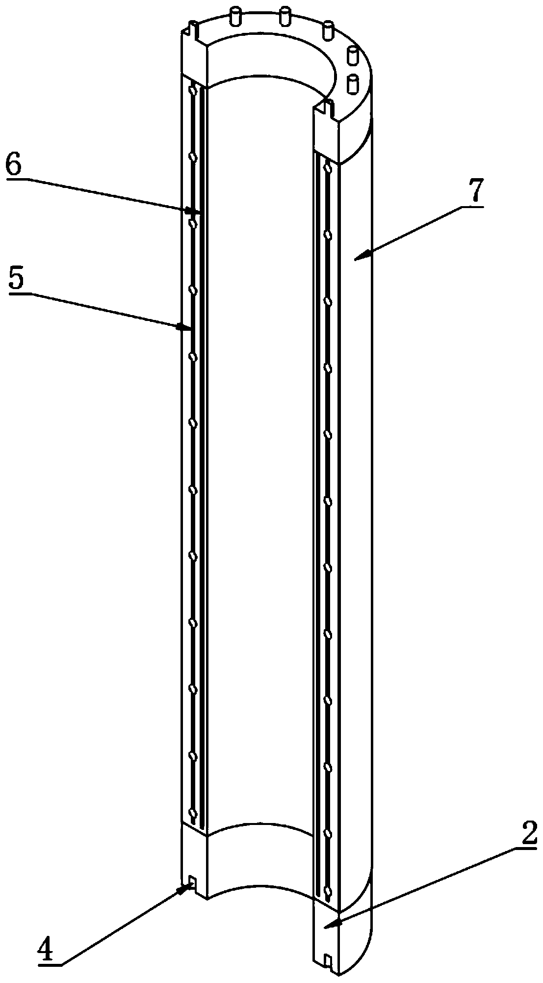 Building tubular pile based on wet land and preparation method thereof