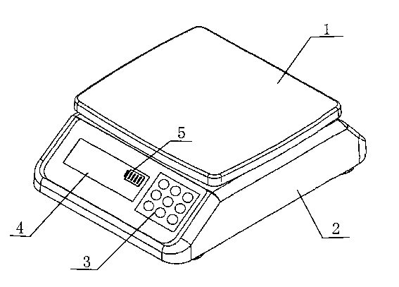 Method capable of displaying real-time electric quantity state and electronic scale