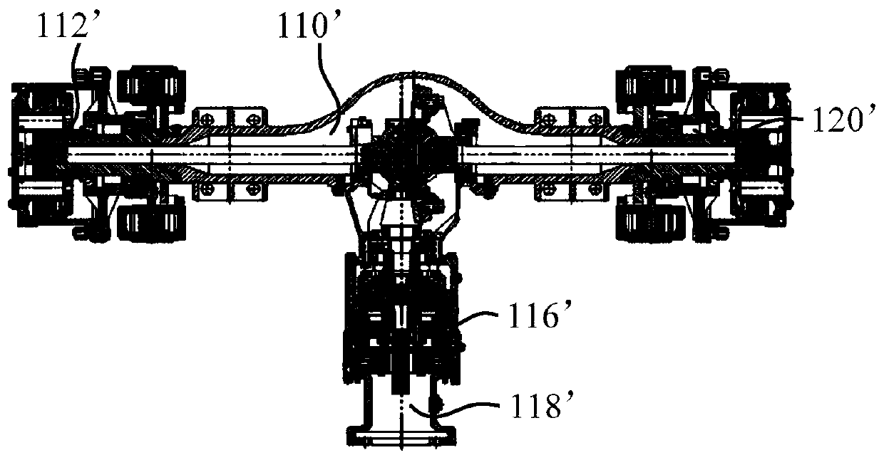 Walking machine, and driving braking system and traveling braking method thereof