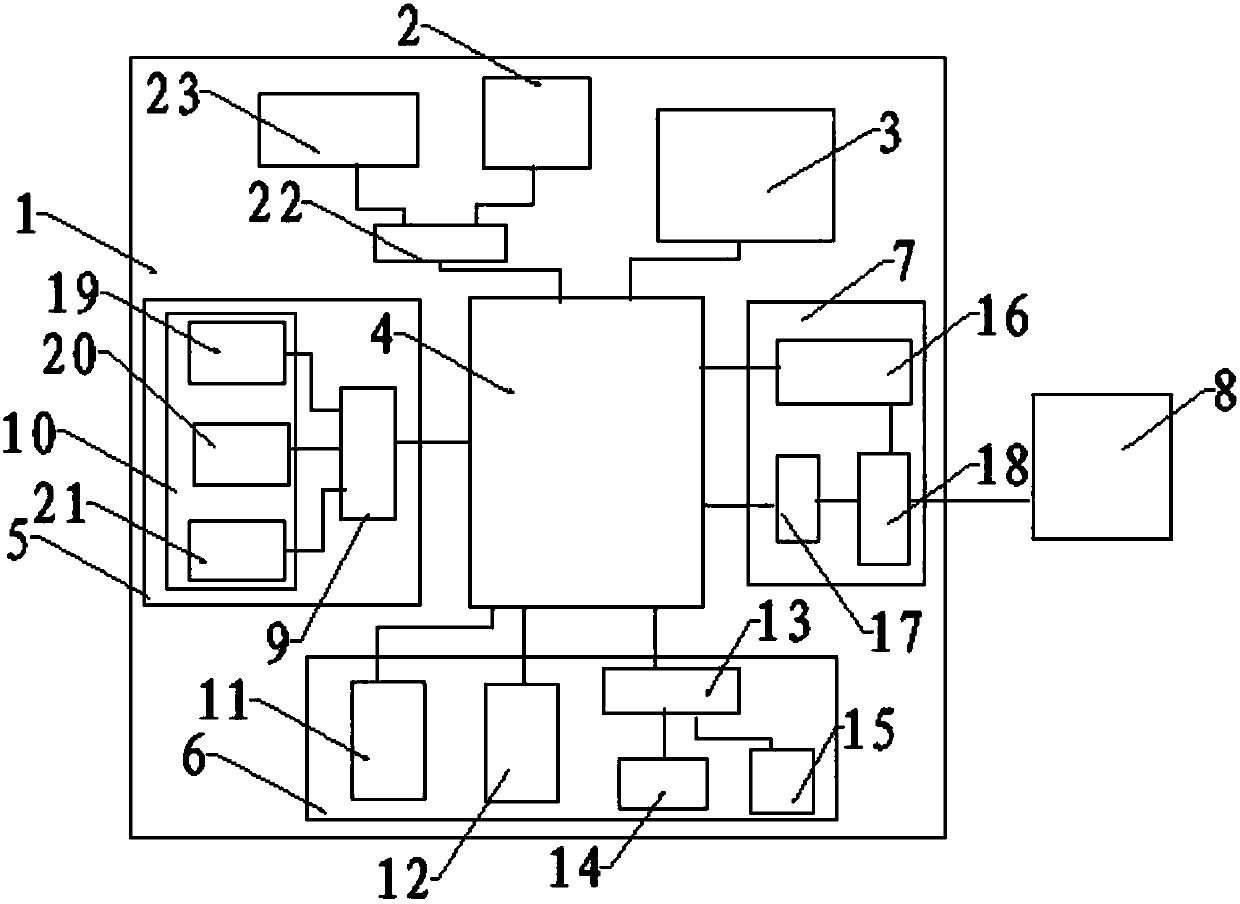 Multifunctional protector for electric control circuit