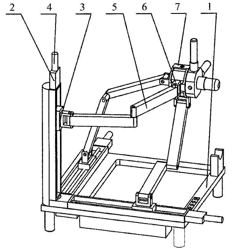 Sliding block type structure decoupling six-dimension force feedback device