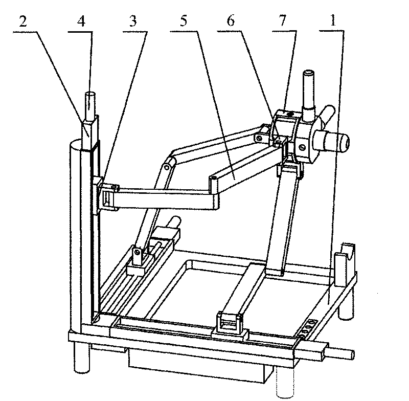 Sliding block type structure decoupling six-dimension force feedback device