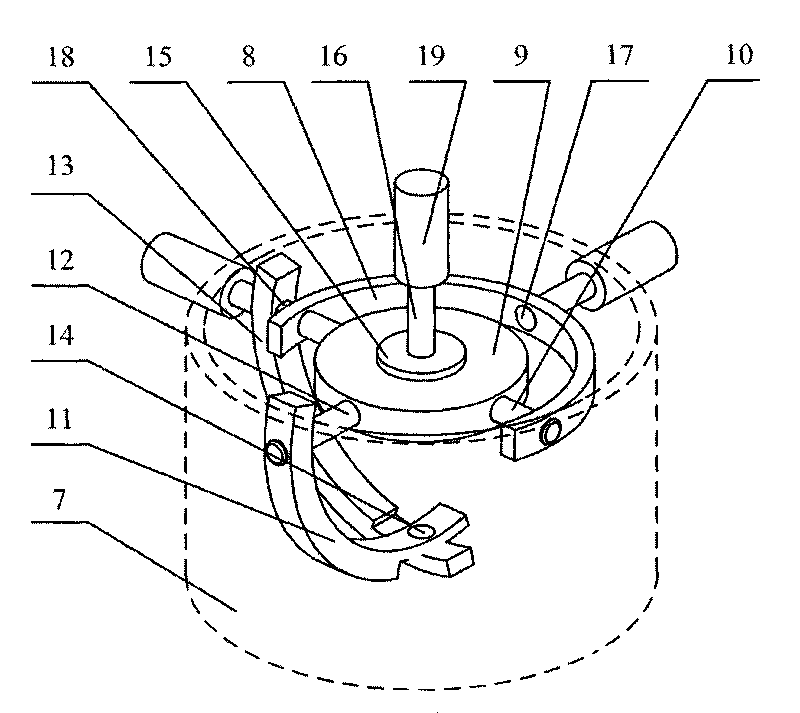 Sliding block type structure decoupling six-dimension force feedback device