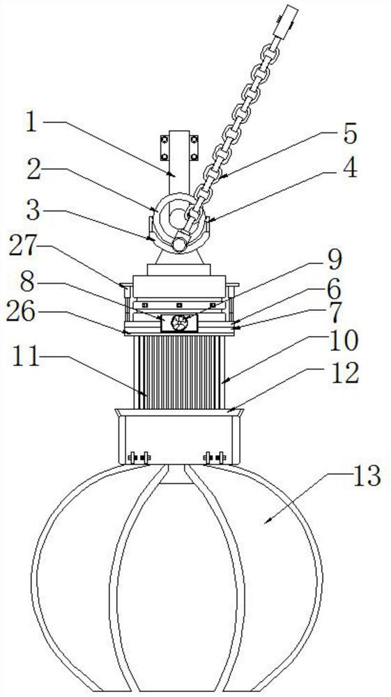 Automatic dust removal type mining lamp with heat dissipation function