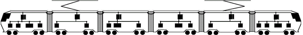 Annular communication network of urban rail train