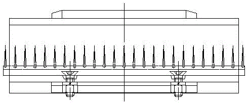 Steel plate needle file preventing selvage from becoming hard