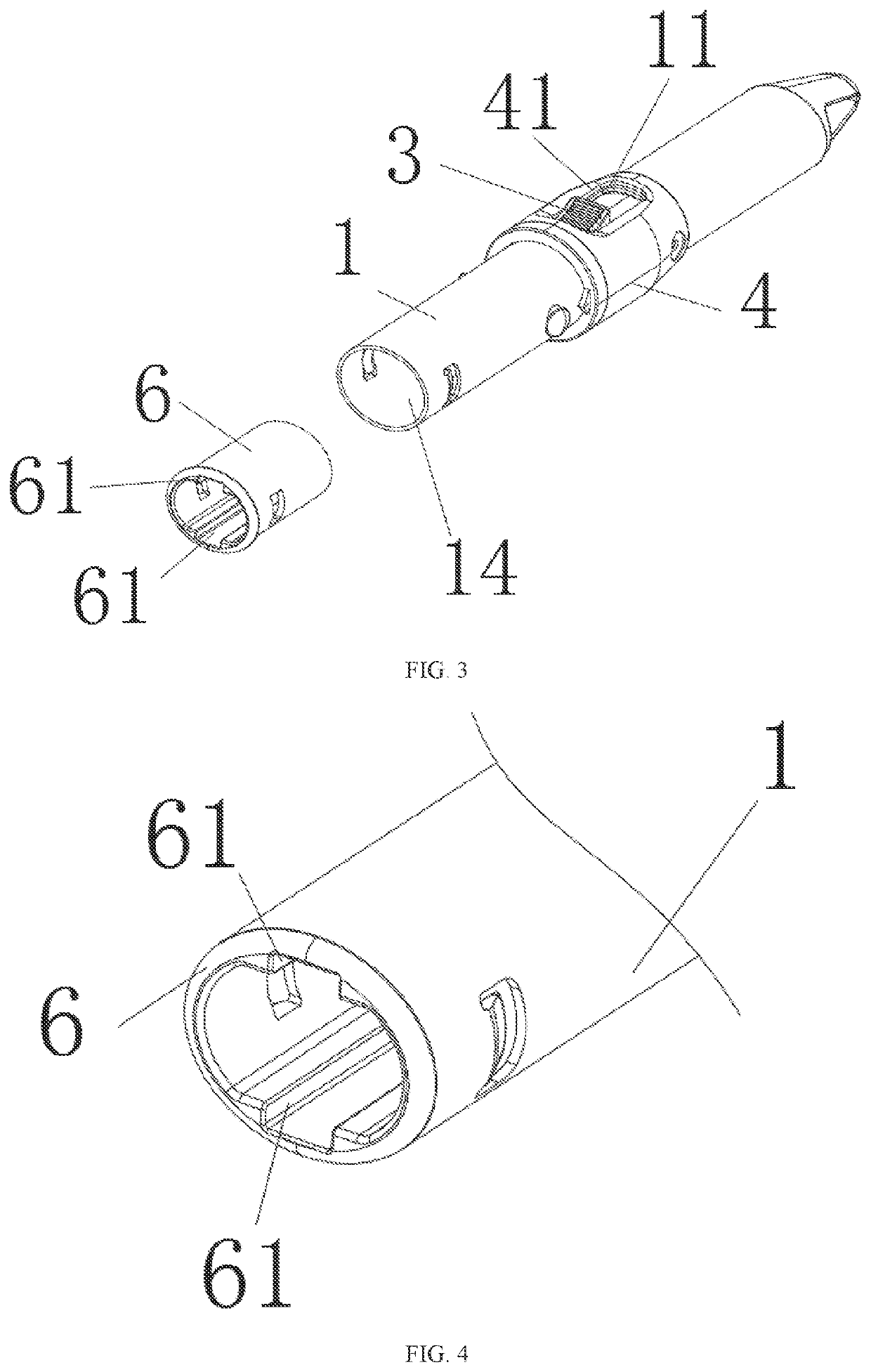 Handheld implement with replaceable work tool