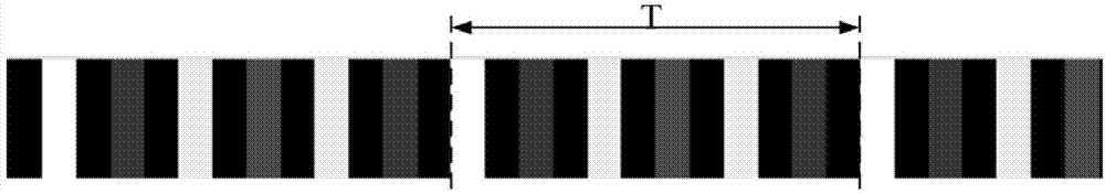 Optical three-dimensional profile measuring method of self-adaptation multi-frequency space-time color coding