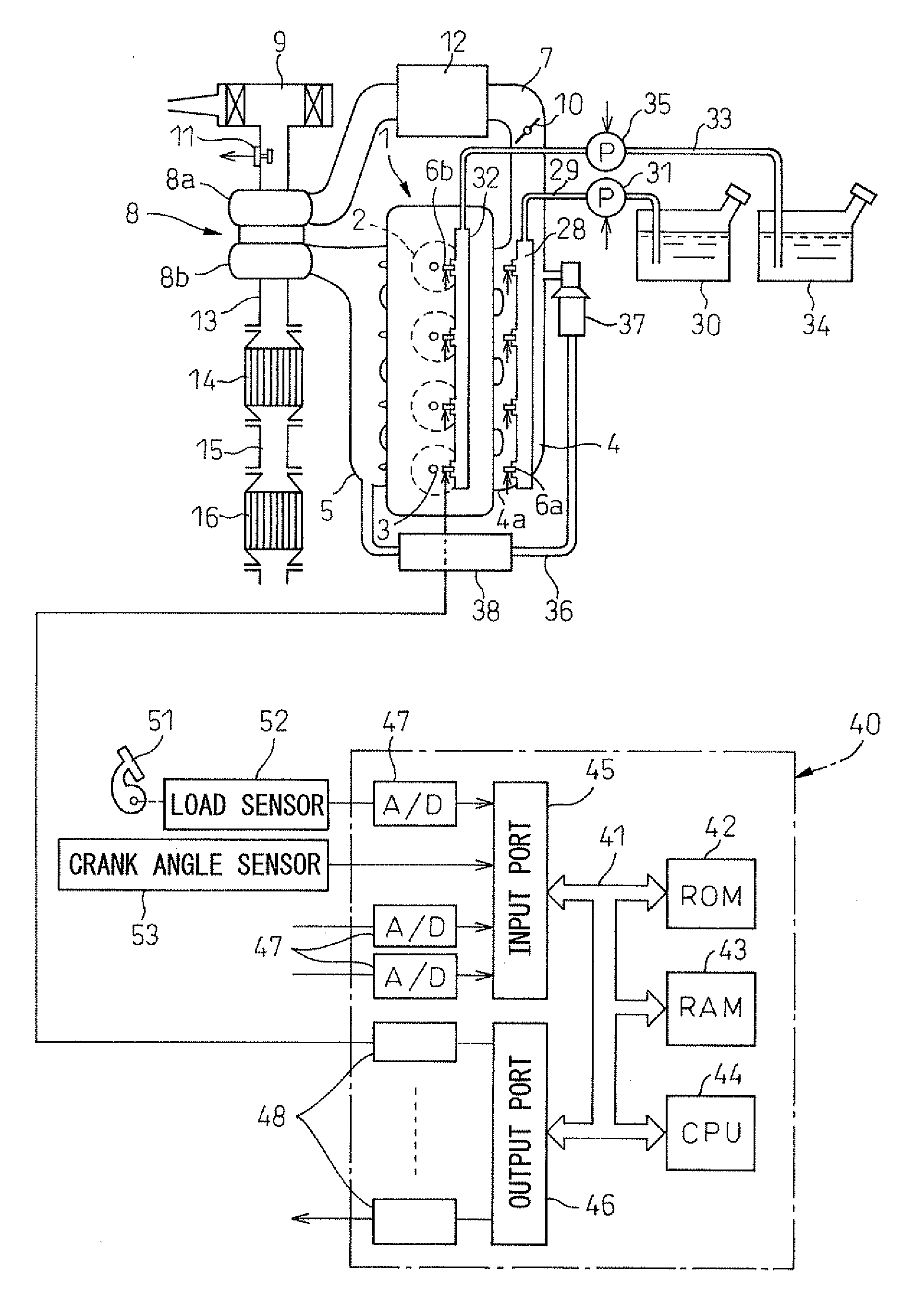 Ammonia burning internal combustion engine