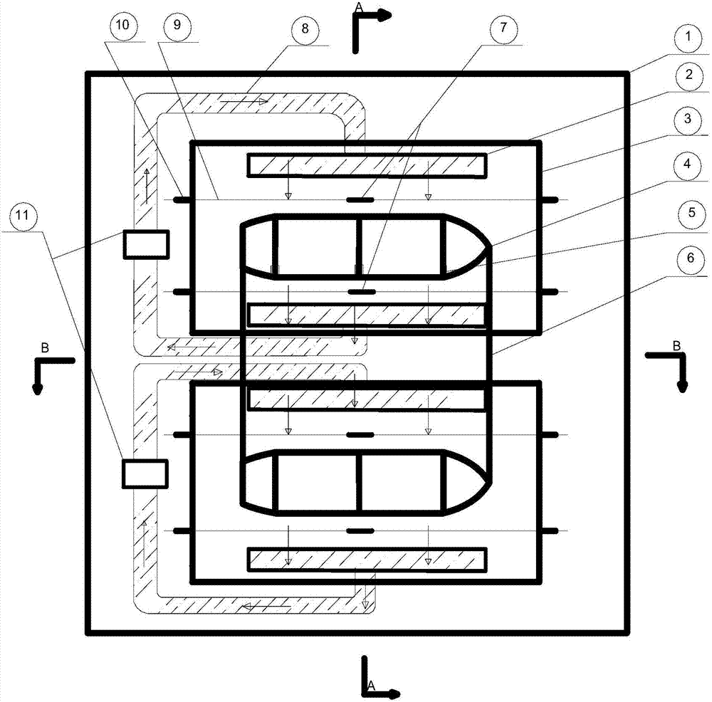 An experimental device and experimental method for measuring the lateral bending moment of a catamaran